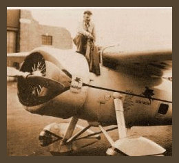 Wiley Post on his Lockheed Vega 'Winnie Mae'